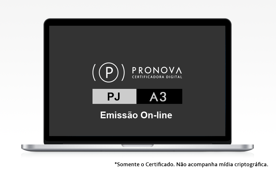 CERTIFICADO DIGITAL PJ A3 - EMISSÃO ON-LINE